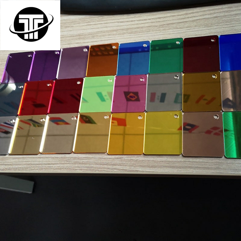 Custom Different Thickness Rose Gold Acrylic Sheet Mirror Sheet With PE Protective Film