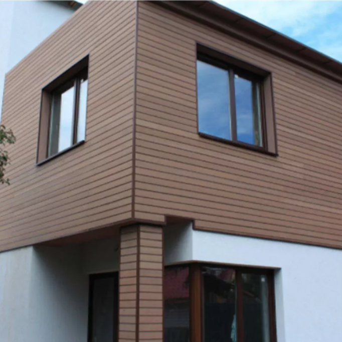 Outdoor Exterior Wooden Laminate WPC Wall Panels 