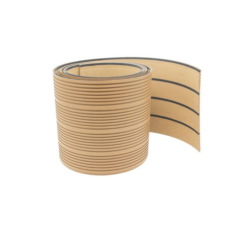 Composite Teak Waterproof Soft PVC Marine Boat/Yacht/Kayak Flooring Decking