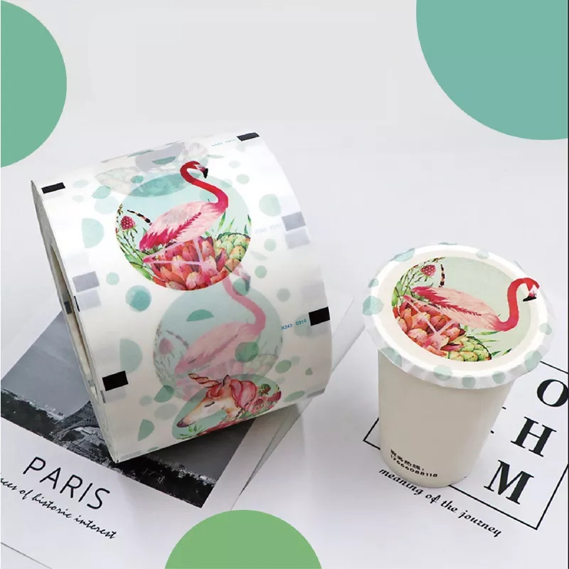 Custom PLA Paper Plastic PP Cup sealing film Plastic Paper Boba Bubble Tea Cup Roll 90/95 Milk Tea Cup Sealing Film