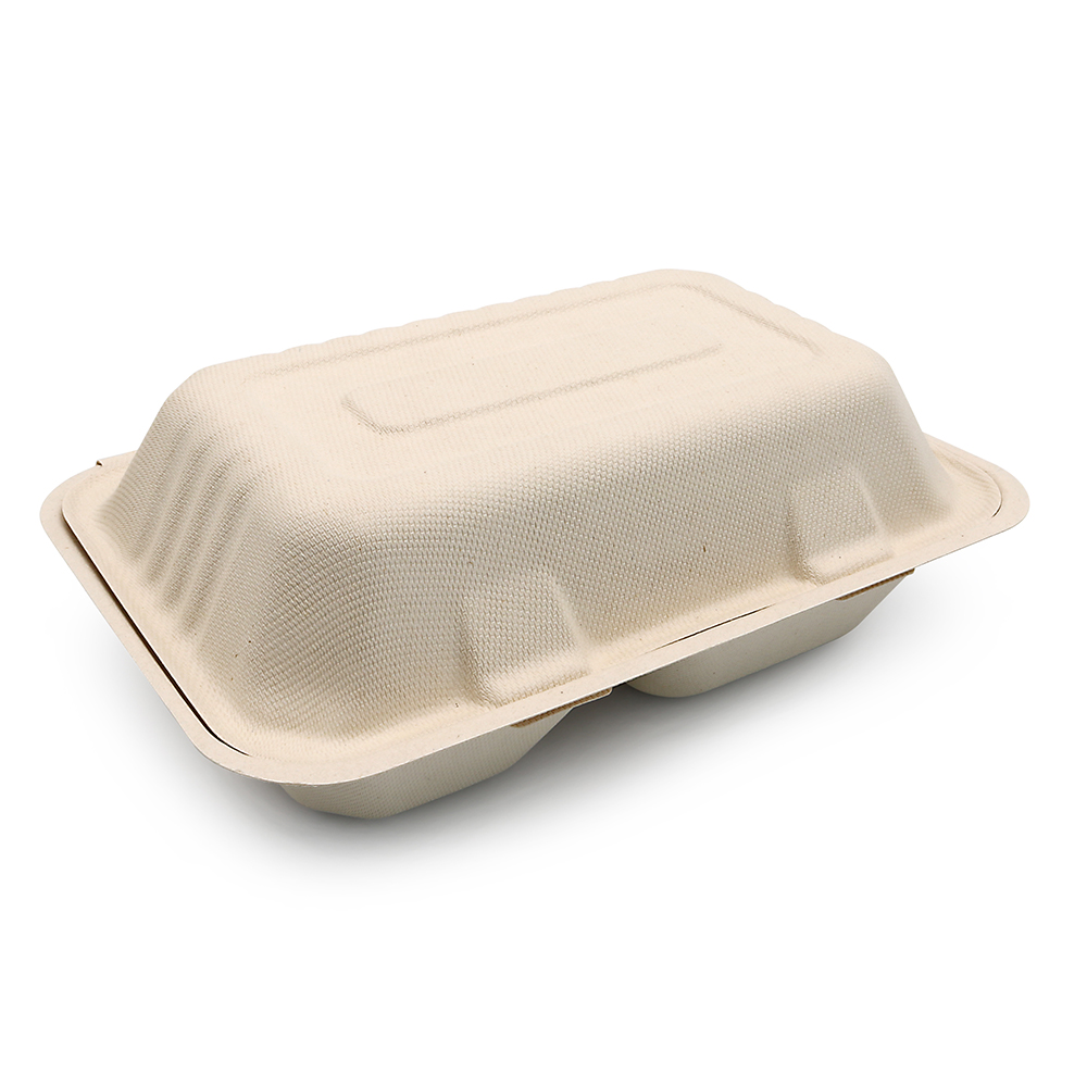 Custom Food Container Packaging 3 Compartments Plastic Disposable Lunch Box